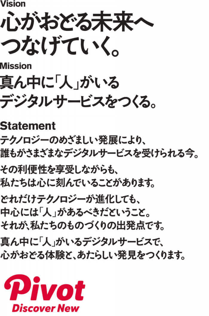 創立20年_PIVOTのコーポレートアイデンティティ