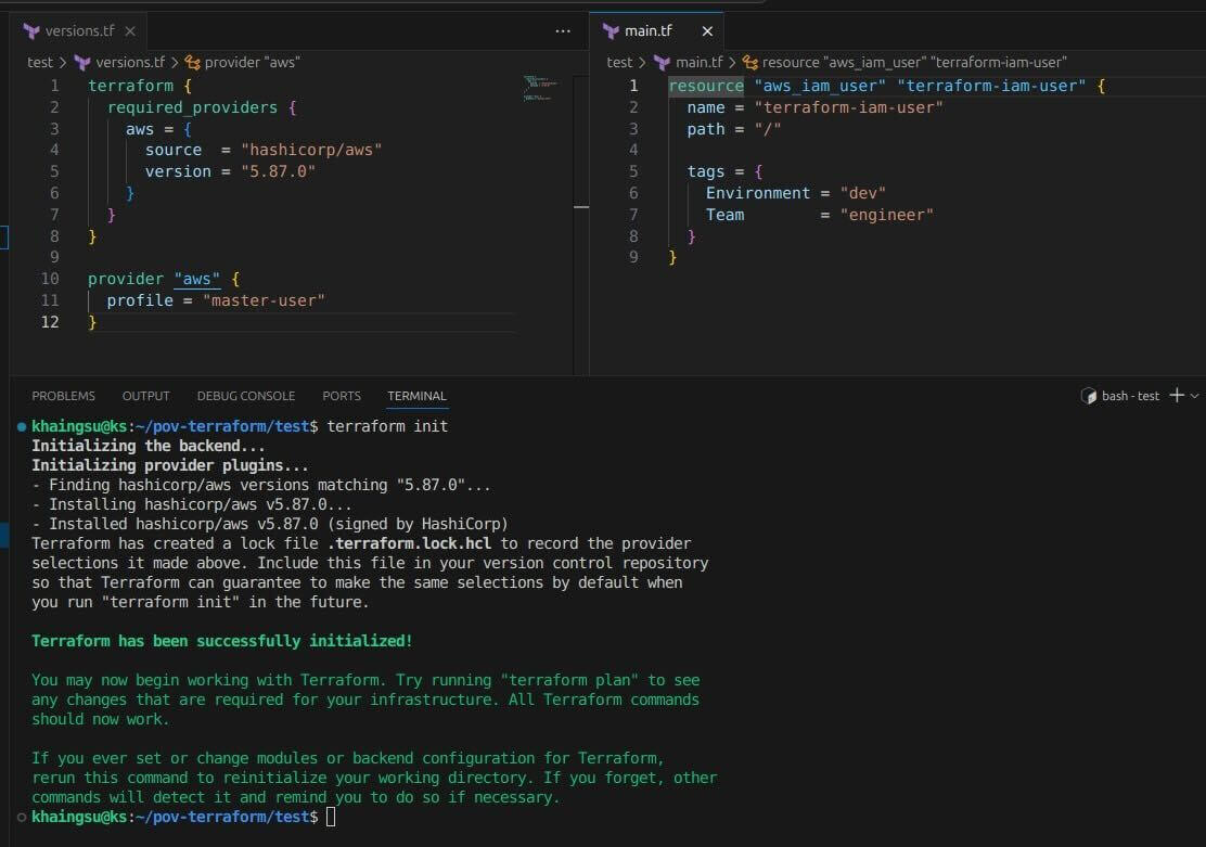Terraform(IaC)によるAWS IAMユーザの作成