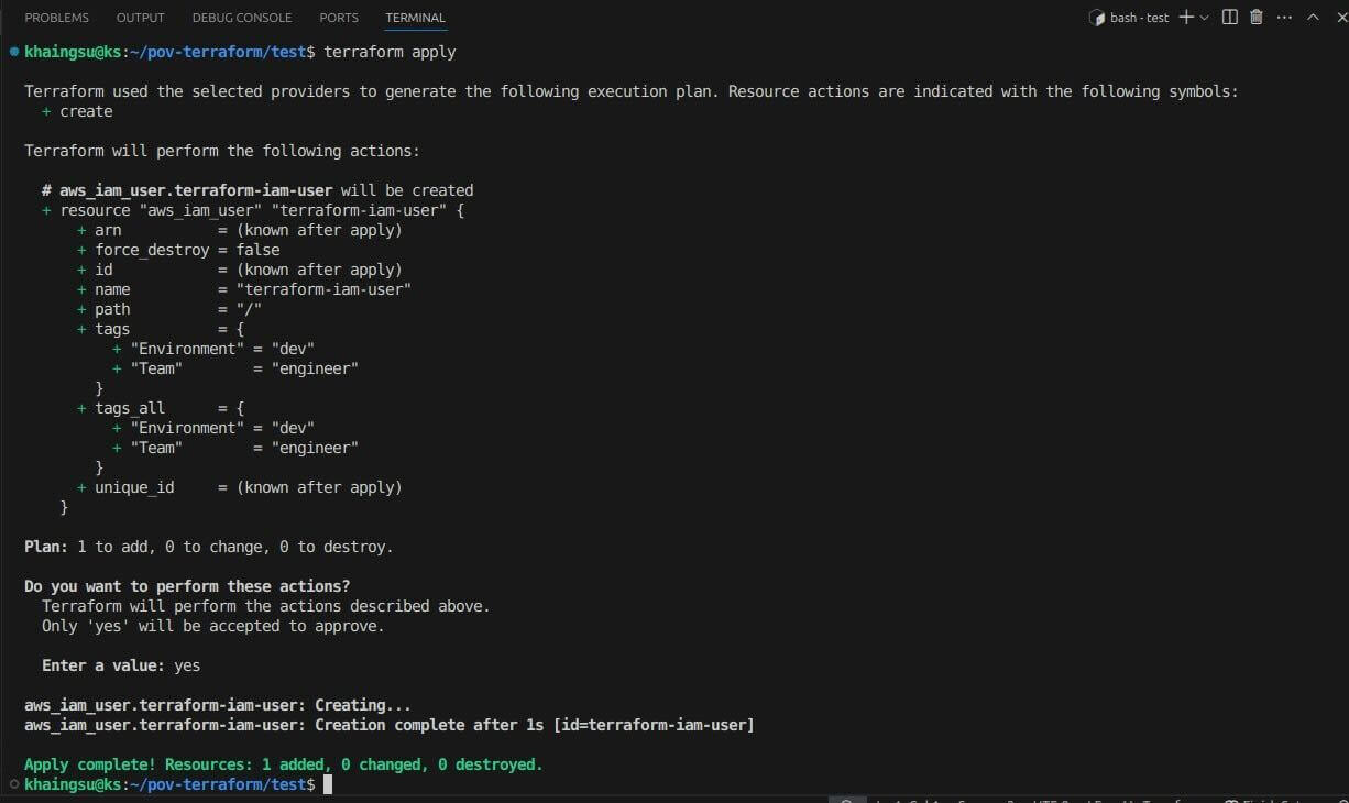 Terraform(IaC)によるAWS IAMユーザの作成